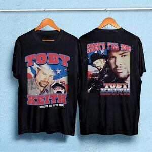 Vintage Toby Keith T-Shirt American Country Singer Double Sided Graphic Tee 89